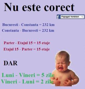 Nu e corect