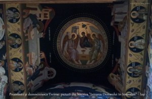 Biserica Intrarea Domnului in Ierusalim _interior sfanta Treime
