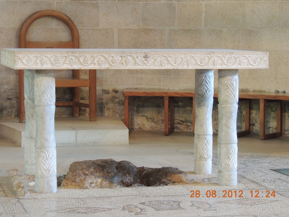 Piatra pe care Isus a binecuvatat painile si pestii