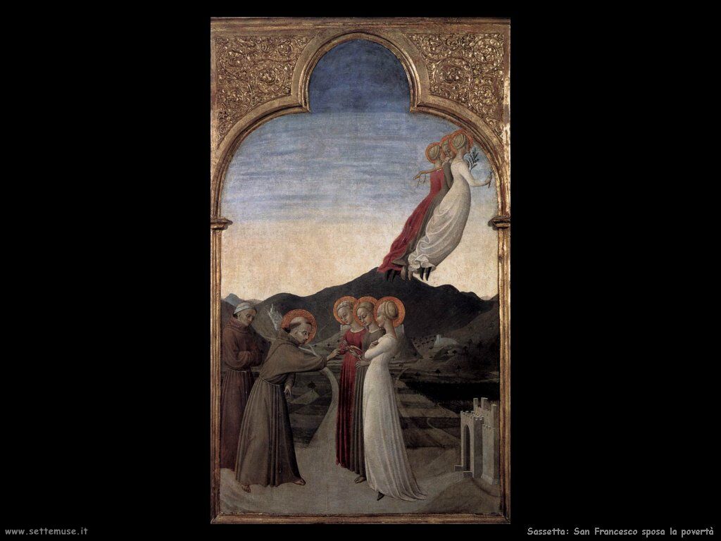 Matrimonio di San Francesco con Signora Povertà