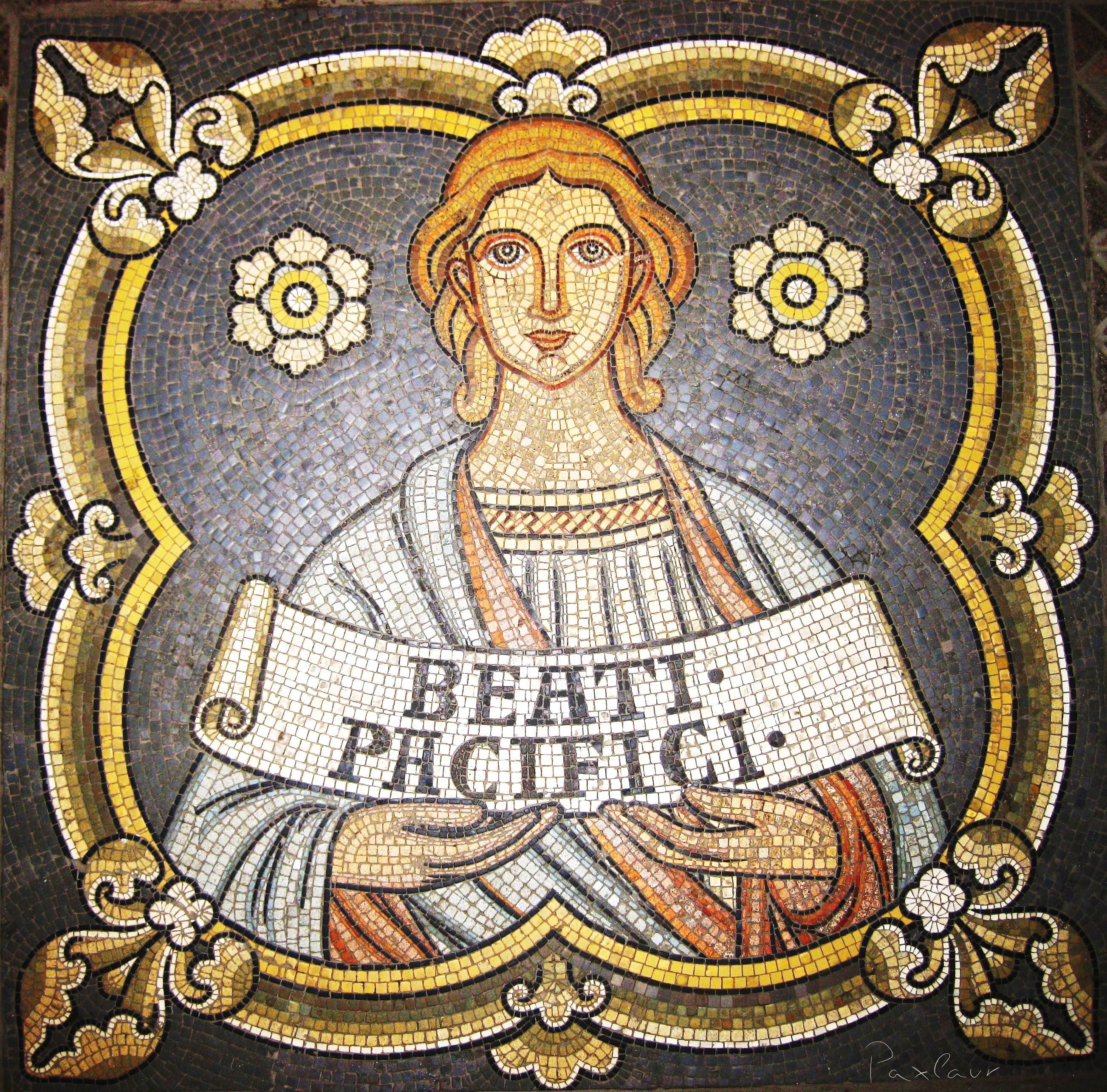 paxlaur eu beati pacifici pace