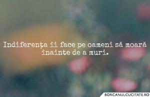 indiferenta moarte