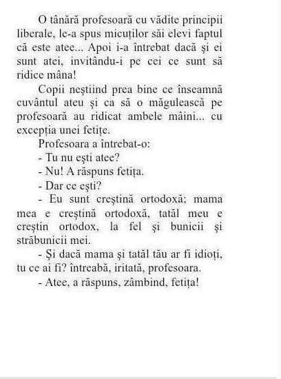 E doar o glumă și tocmai de aceea trebuie tratată cu seriozitate! :)