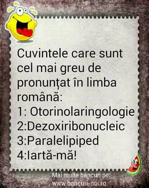 Cuvinte grele in limba romana iertare
