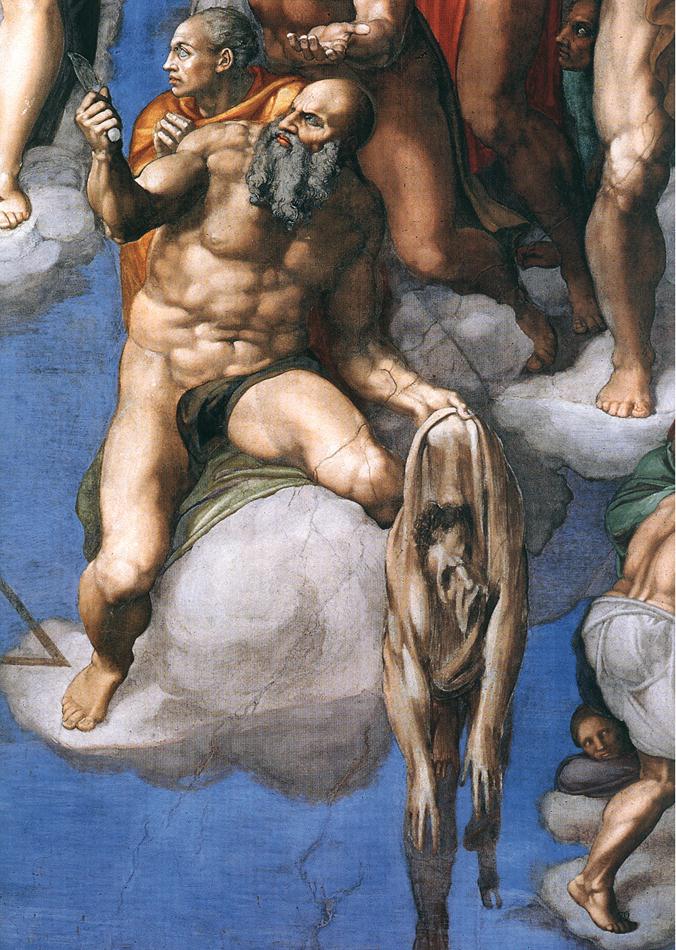 Bartolomeu si Michelangelo in capela sixtina