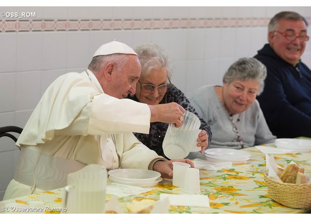 Papa Francisc si saracii